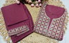 SI 292 Sulb Cotton With Embroidery Work Kurti With Bottom Exporters In India